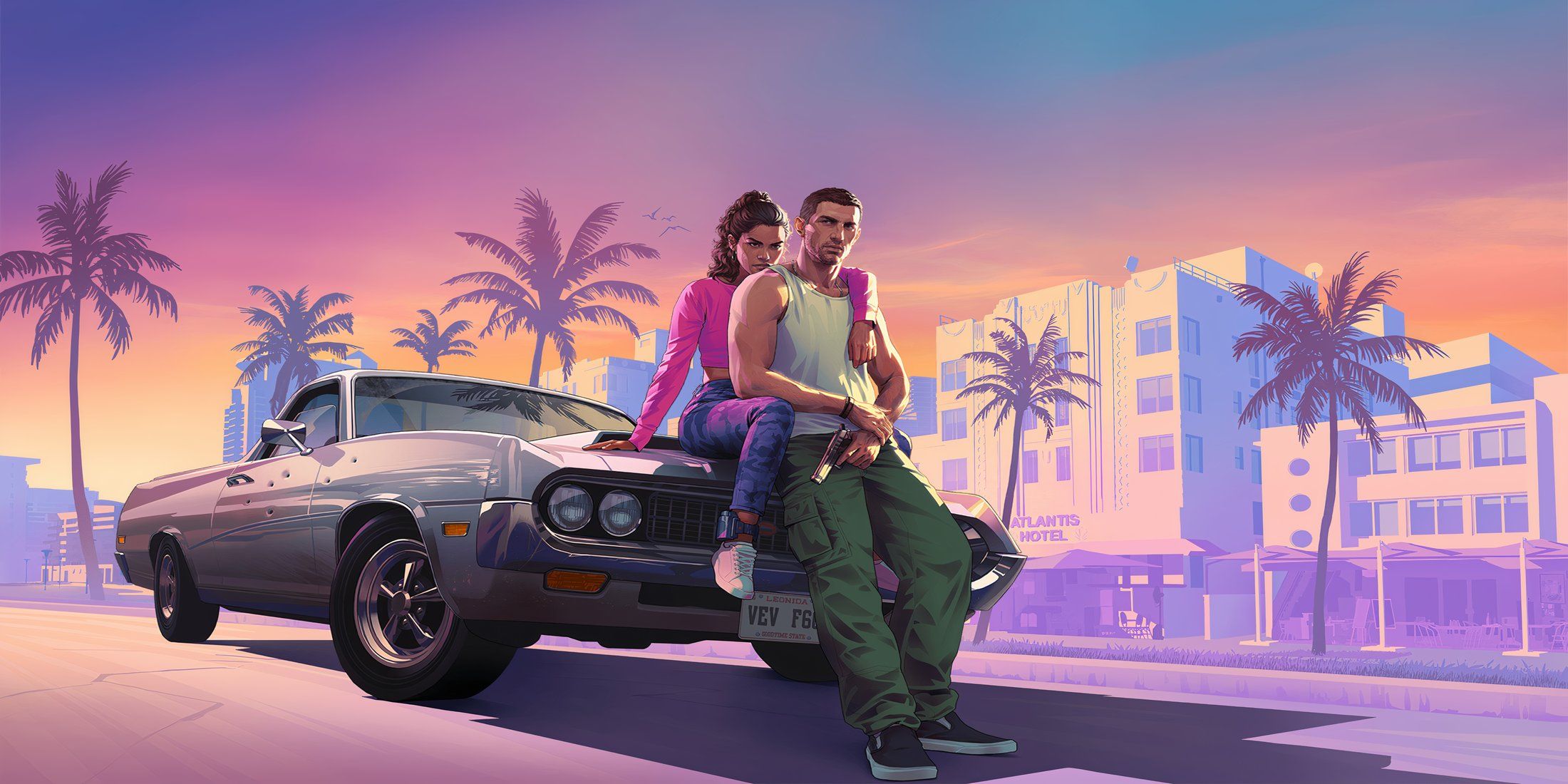 GTA VI Lucia a Jason Vice City artwork